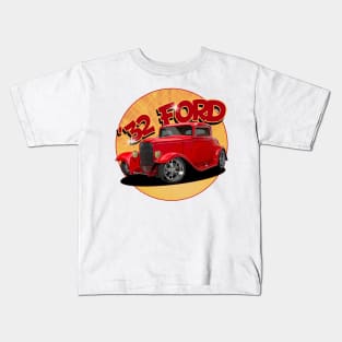 1932 Ford Coupe Hot Rod Kids T-Shirt